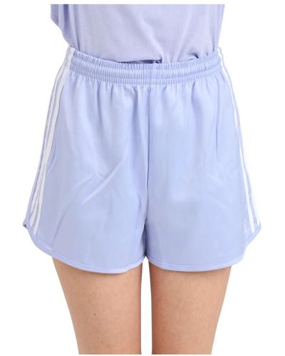 adidas Originals Lila und weiße sprint shorts - Blau