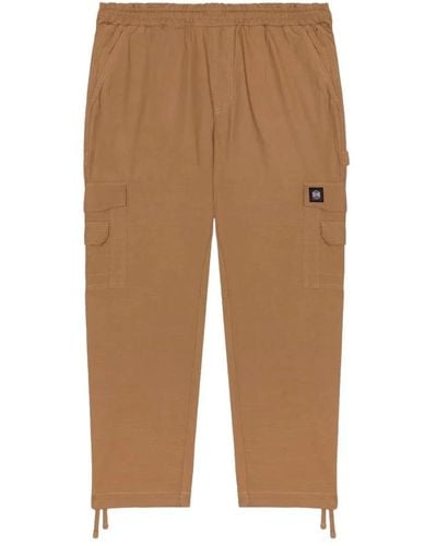 DOLLY NOIRE Trousers > straight trousers - Marron