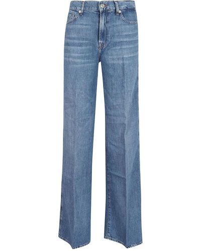 7 For All Mankind Mid - Azul