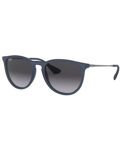 Ray-Ban Blaue nylon sonnenbrille mit grauen verlaufsgläsern