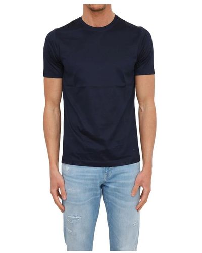 Corneliani T-Shirts - Blau