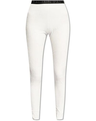 Balmain Trousers > leggings - Neutre