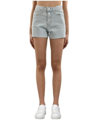Calvin Klein Shorts de mezclilla con efecto desgastado - Azul