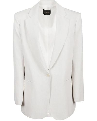 ANDAMANE Guia oversized giacca blazer - Bianco