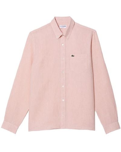 Lacoste Casual Shirts - Pink