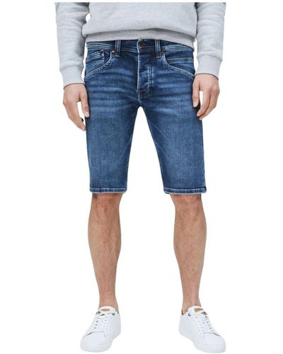 Pepe Jeans Shorts > denim shorts - Bleu