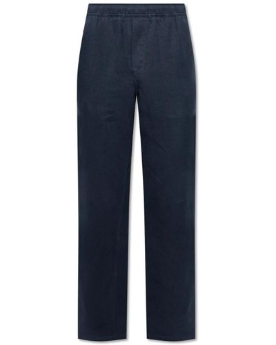 Samsøe & Samsøe Trousers > straight trousers - Bleu