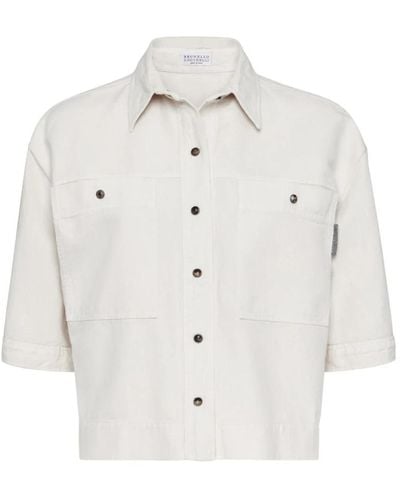 Brunello Cucinelli Shirts - White