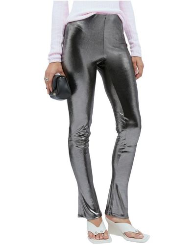 Blumarine Metallic leggings - Grau