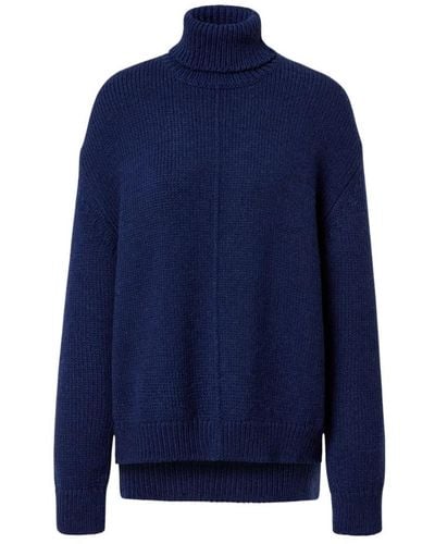 Massimo Alba Knitwear > turtlenecks - Bleu