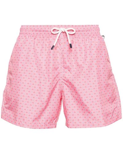 Fedeli Recycelte polyester-badeshorts - Pink