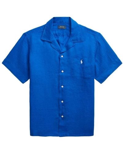 Ralph Lauren Short Sleeve Shirts - Blue
