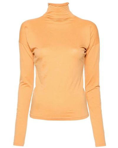 Lemaire Tops > long sleeve tops - Orange