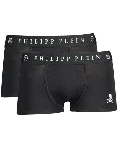 Philipp Plein Confezione di boxer in cotone nero per uomo