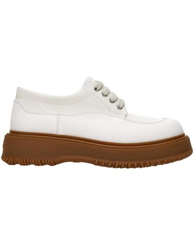 Hogan Shoes > flats > laced shoes - Blanc