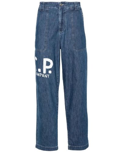 C.P. Company Trousers - Blau