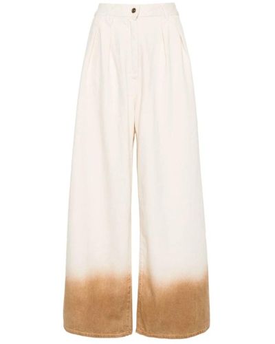 Alanui Trousers > wide trousers - Blanc