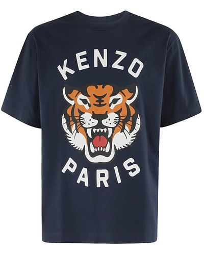 KENZO Stylisches oversize t-shirt - Blau