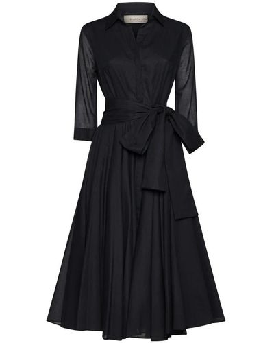 Blanca Vita Midi Dresses - Black