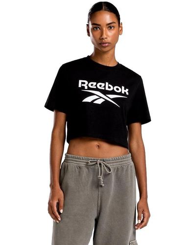 Reebok Camiseta mujer logo - Negro