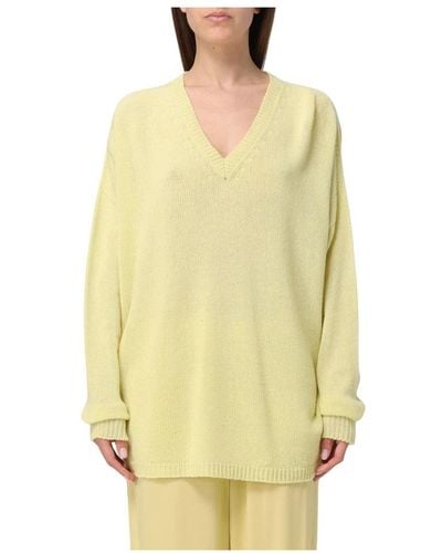 Fabiana Filippi V-Neck Knitwear - Yellow