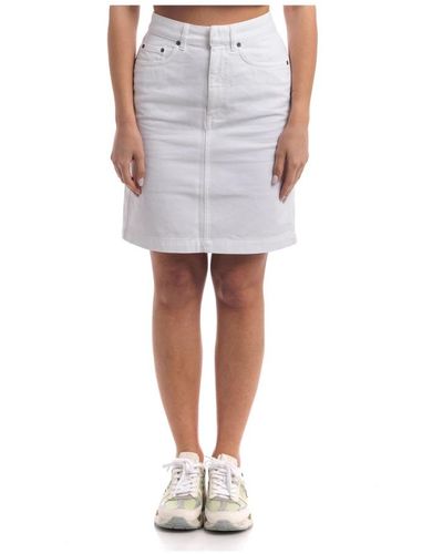 Dondup Denim Skirts - White