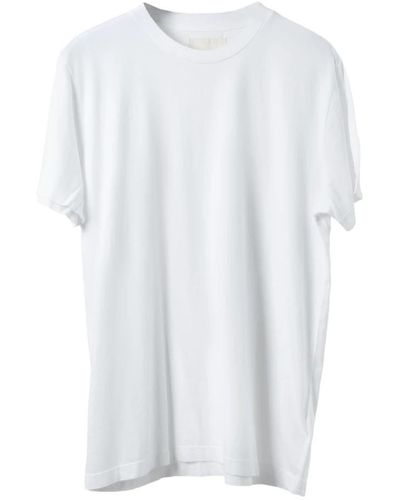 Citizen T-shirt in cotone organico dipinta a mano - Bianco