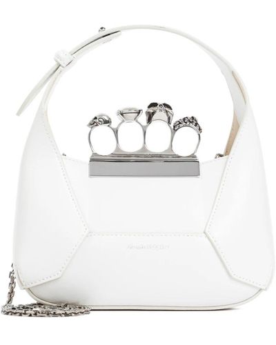Alexander McQueen Cross Body Bags - White