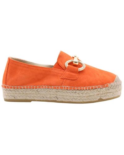 Viguera Shoes > flats > espadrilles - Orange
