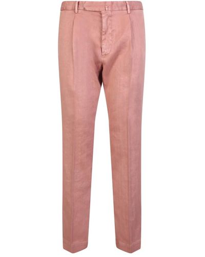 Dell'Oglio Trousers > slim-fit trousers - Rouge