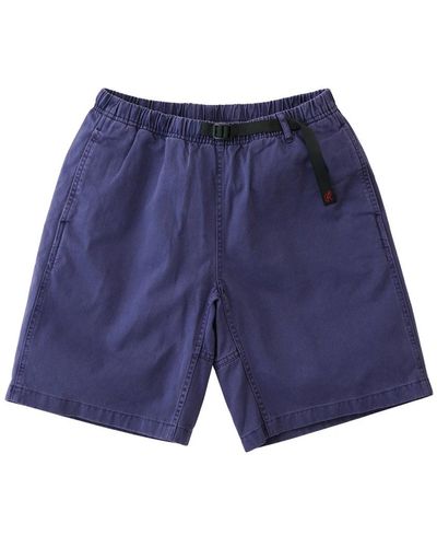 Gramicci Grau lila pigmentgefärbte shorts - Blau
