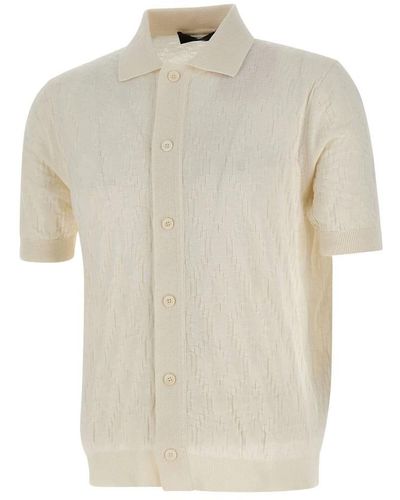 FILIPPO DE LAURENTIIS Short Sleeve Shirts - Natural
