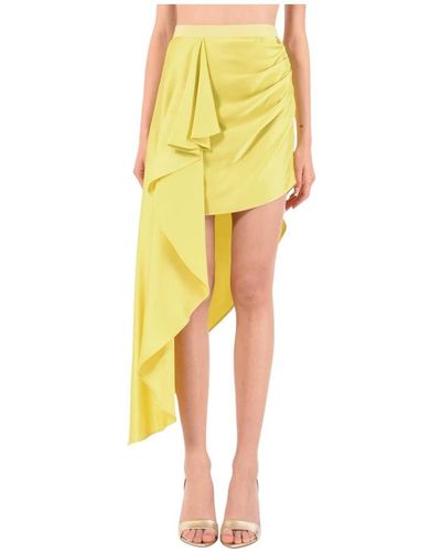 Elisabetta Franchi Short Skirts - Yellow