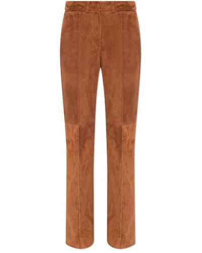 The Mannei Trousers > wide trousers - Marron