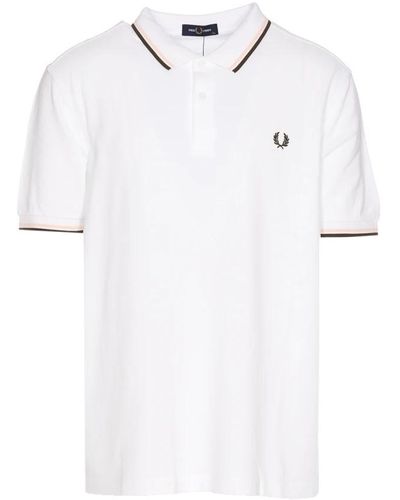Fred Perry Polo Shirts - White
