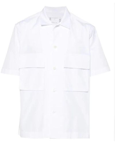 Sacai Short Sleeve Shirts - White