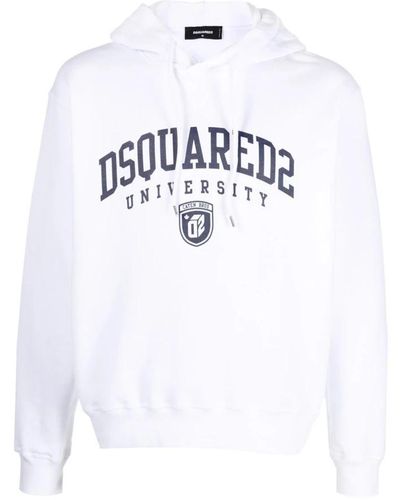 DSquared² Klassischer sweatshirt für täglichen komfort - Weiß