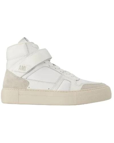 Ami Paris High-top Adc Trainers In Leather - White
