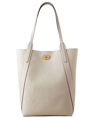 Mulberry North south bayswater tote, chalk - Grau