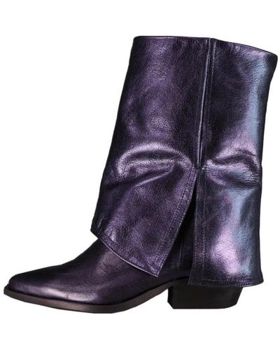 Ibana Heeled Boots - Purple