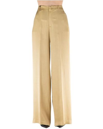 PT Torino Wide Trousers - Natural