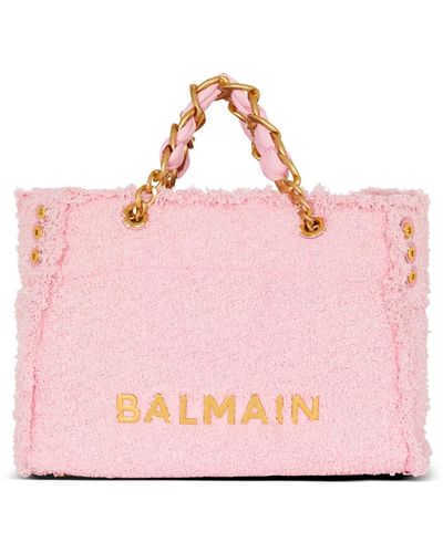 Balmain Shopper 1945 soft aus tweed - Pink
