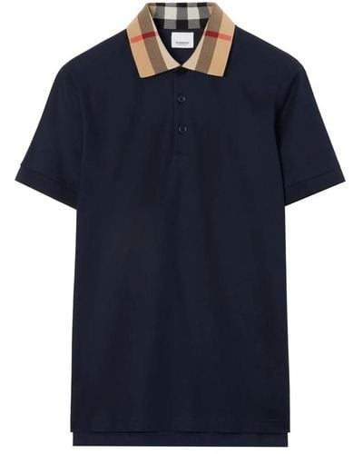 Burberry Polo Shirts - Blue
