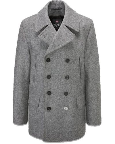 Gloverall Coats > double-breasted coats - Gris