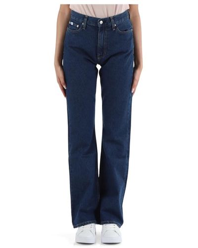 Calvin Klein Authentische boot jeans fünf tasche - Blau