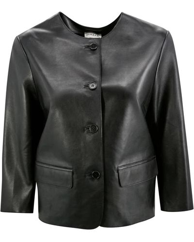 P.A.R.O.S.H. Jackets > leather jackets - Noir