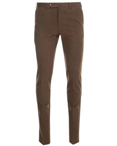 PT01 Slim-Fit Trousers - Brown