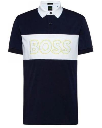 BOSS Polo Shirts - Blue