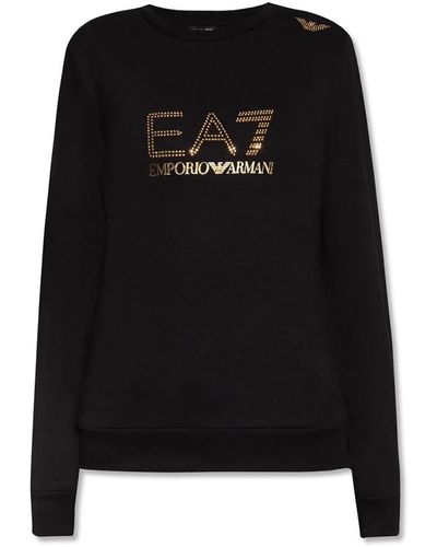 EA7 Logo-printed sweatshirt - Nero