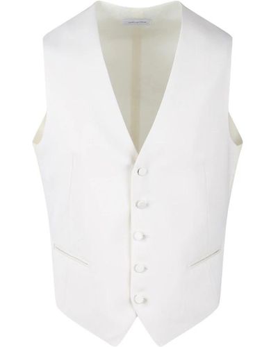 Tagliatore Suit Vests - White